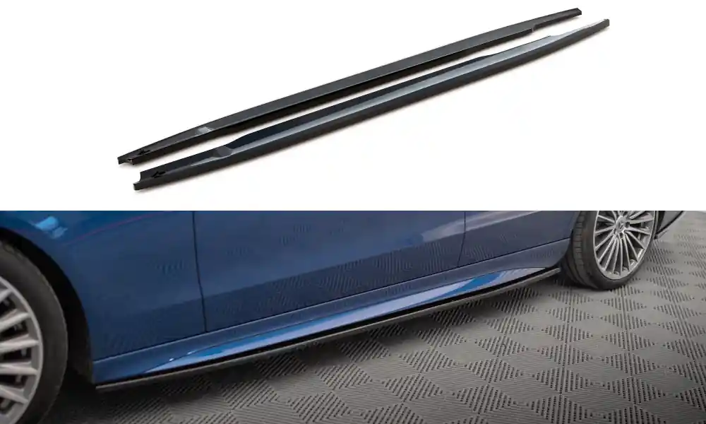 Mercedes třída C W206 AMG-Line, difuzory pod boční prahy, Maxton Design Must-Have