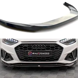 Audi A4 B9 FL S-Line, spoiler pod přední nárazník ver.2, Maxton Design Autentický