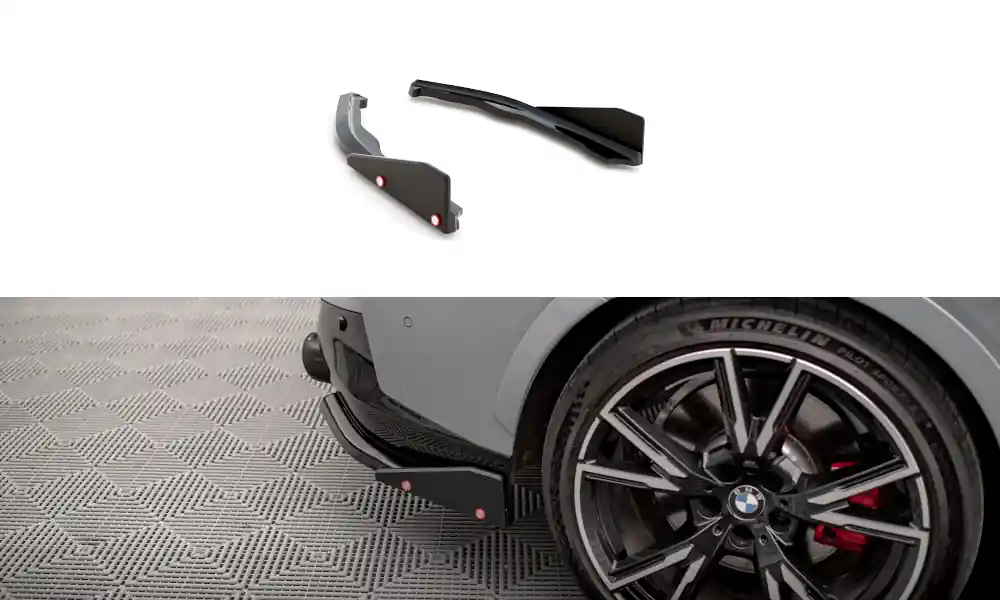 BMW řada 2 G42 M240i - M-Pack, boční difuzory pod zadní nárazník s křidélky ver.2, Maxton Design Tovární Cena