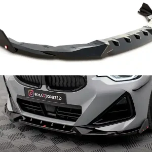 Koupit Online BMW řada 2 G42 M240i, spoiler pod přední nárazník s křidélky ver.2, Maxton Design