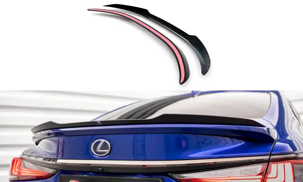 Lexus ES F Sport Mk7, prodloužení spoileru, Maxton Design Značkový