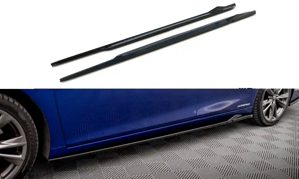 Aktuální Lexus ES F Sport Mk7, difuzory pod boční prahy Maxton Design