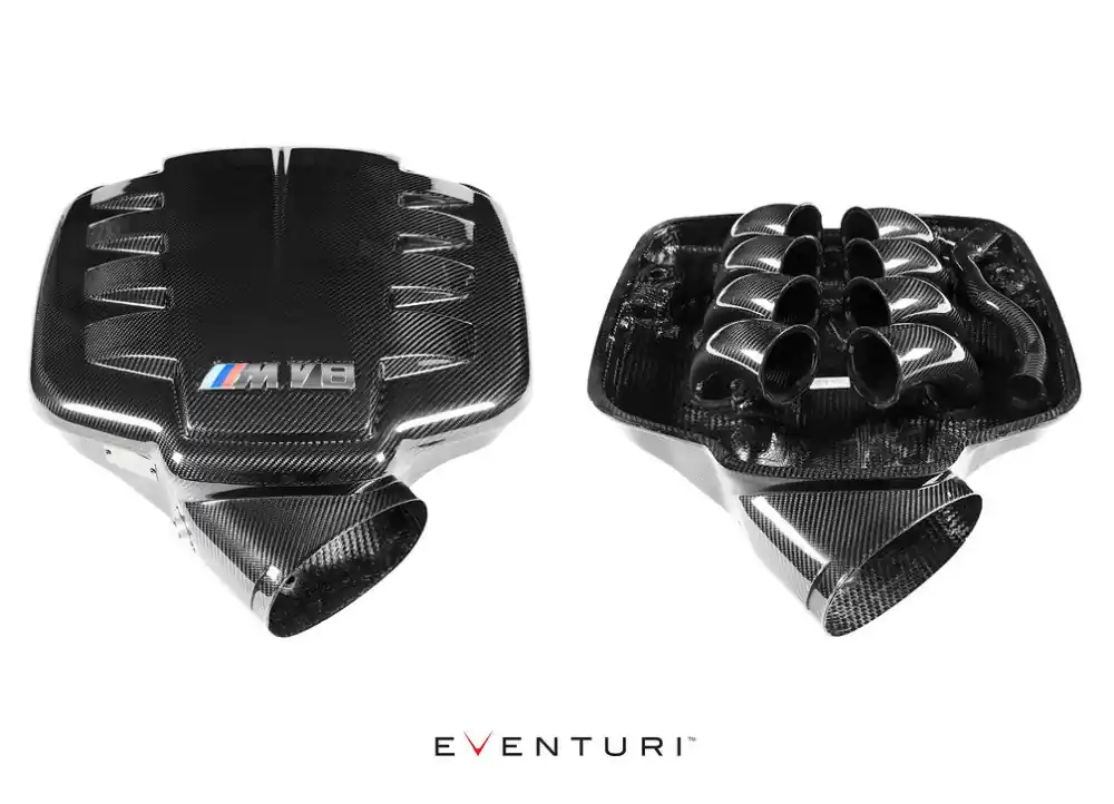 Levný BMW E9x M3 (motor S65) - Eventuri Carbon Plenum sací svody