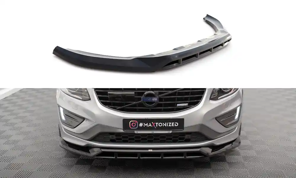 Volvo XC60 Mk1 Facelift R-Design, spoiler pod přední nárazník, Maxton Design Originální