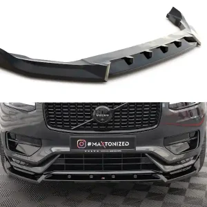 Volvo XC90 Mk2 Facelift R-Design, spoiler pod přední nárazník ver. 2, Maxton Design Vrácení Zdarma