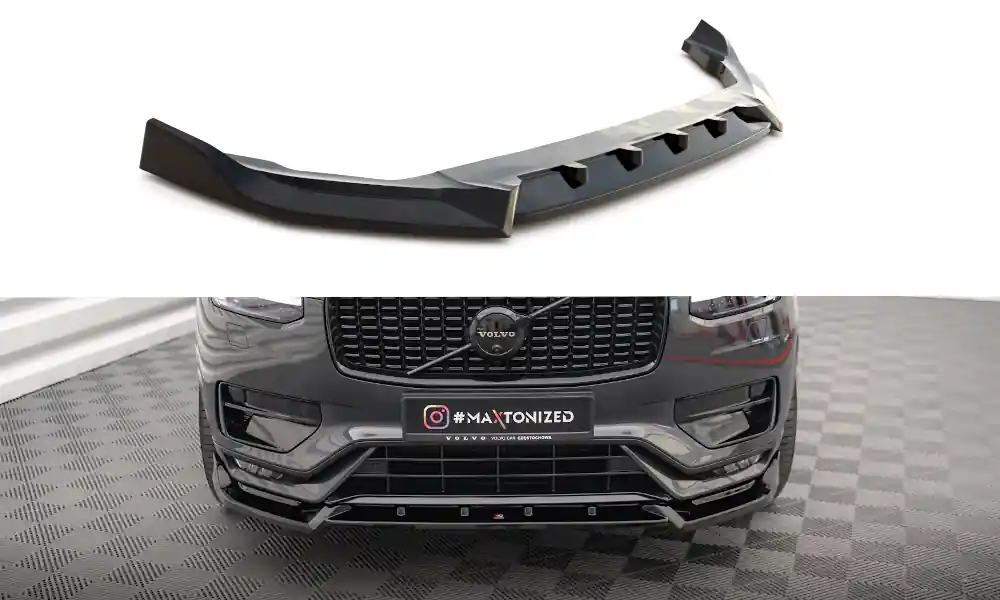 Volvo XC90 Mk2 Facelift R-Design, spoiler pod přední nárazník ver. 2, Maxton Design Vrácení Zdarma
