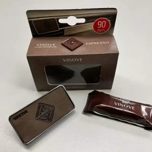 Přímo Od Výrobce Luxusní parfém do auta VINOVE Classic Leather Line ESPRESSO Rome Wood Box