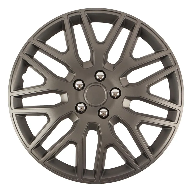 Kryt kola - poklice DAKAR NC Graphite s chromovými šrouby 16" 1 kus Cenová Bomba