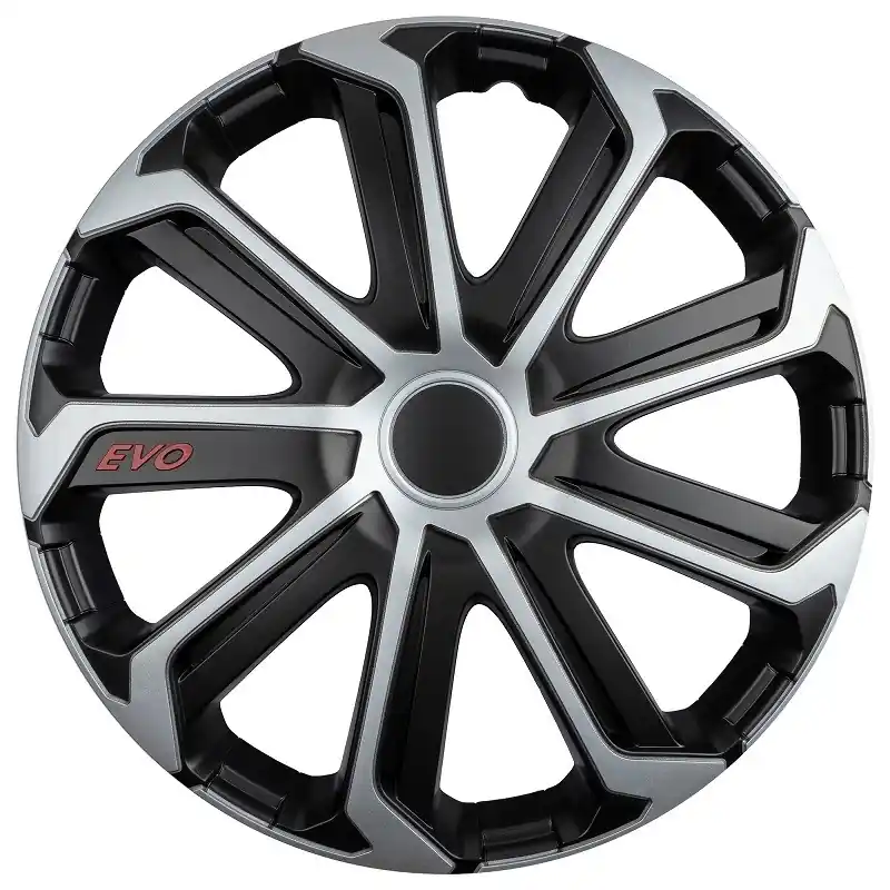 Kryt kola - poklice EVO black&silver 16" 1 kus Pouze Dnes