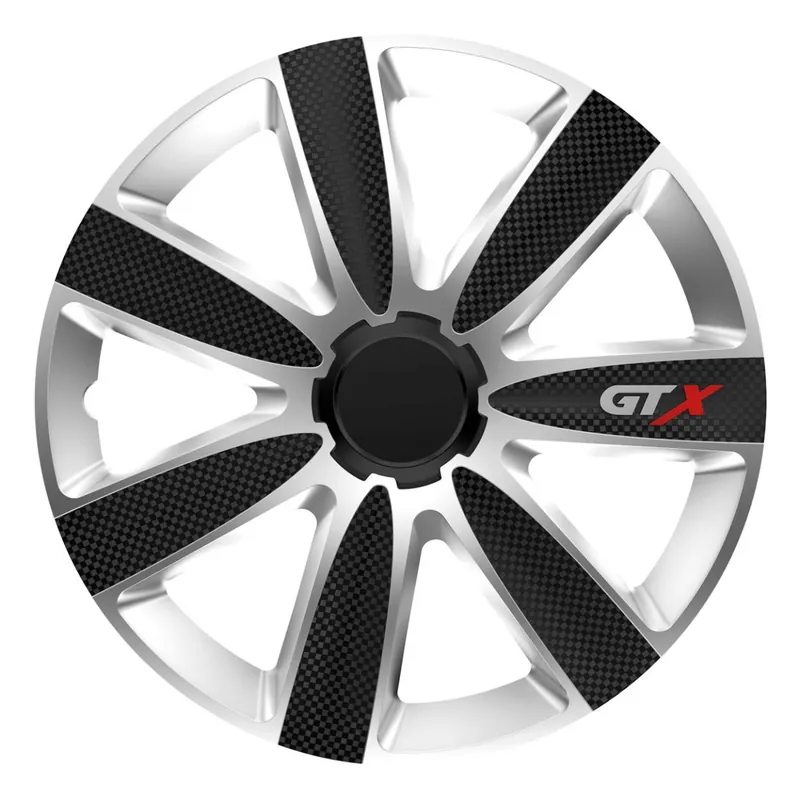 Kryt kola - poklice GTX carbon "BLACK/SILVER" 14" 1 kus Sezónní Sleva