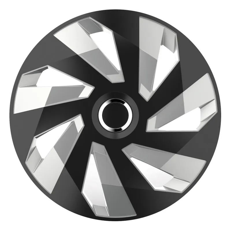 Kryt kola - poklice Vector RC BLACK&SILVER 15" 1 kus Jen Po Omezenou Doba