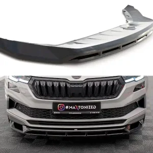 Škoda Karoq MK1 Facelift Sportline, spoiler pod přední nárazník, Maxton Design Nová Kolekce