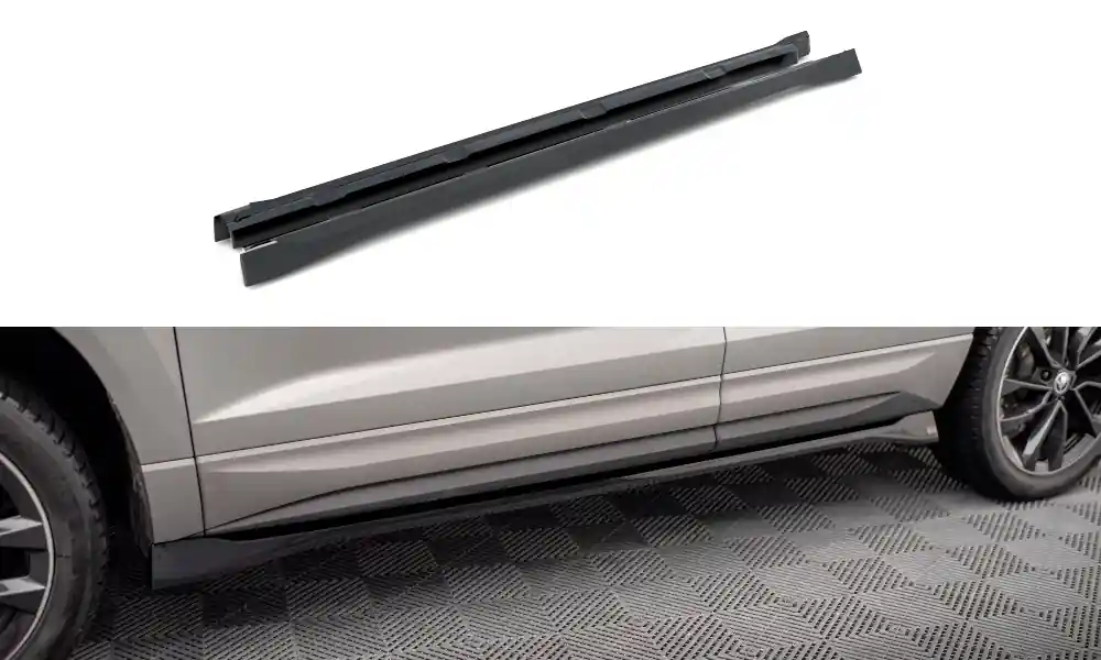 Nová Kolekce Škoda Karoq MK1 Facelift Sportline, difuzory pod boční prahy Maxton Design