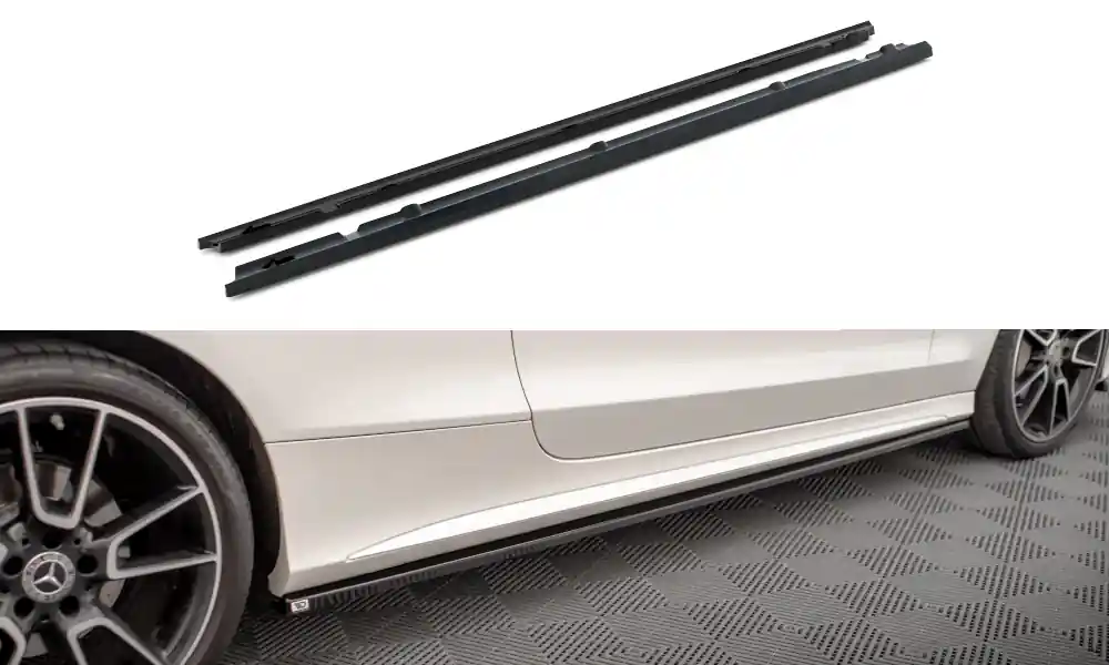 Mercedes třída C W205 Facelift/AMG-Line/Coupe, difuzory pod boční prahy, Maxton Design Rychlé Dodání