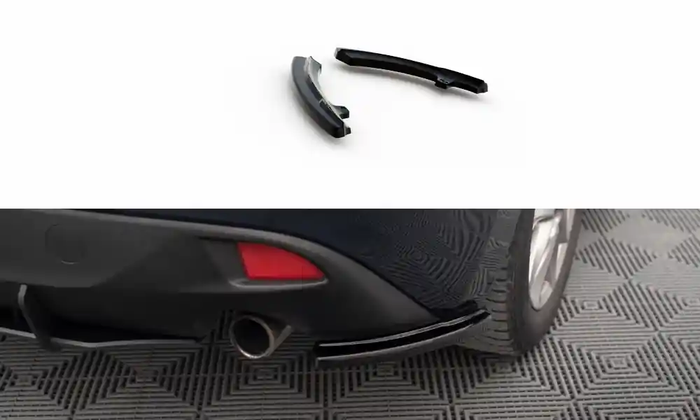 Mazda 3 Mk3, boční difuzory pod zadní nárazník, Maxton design Poslední Šance
