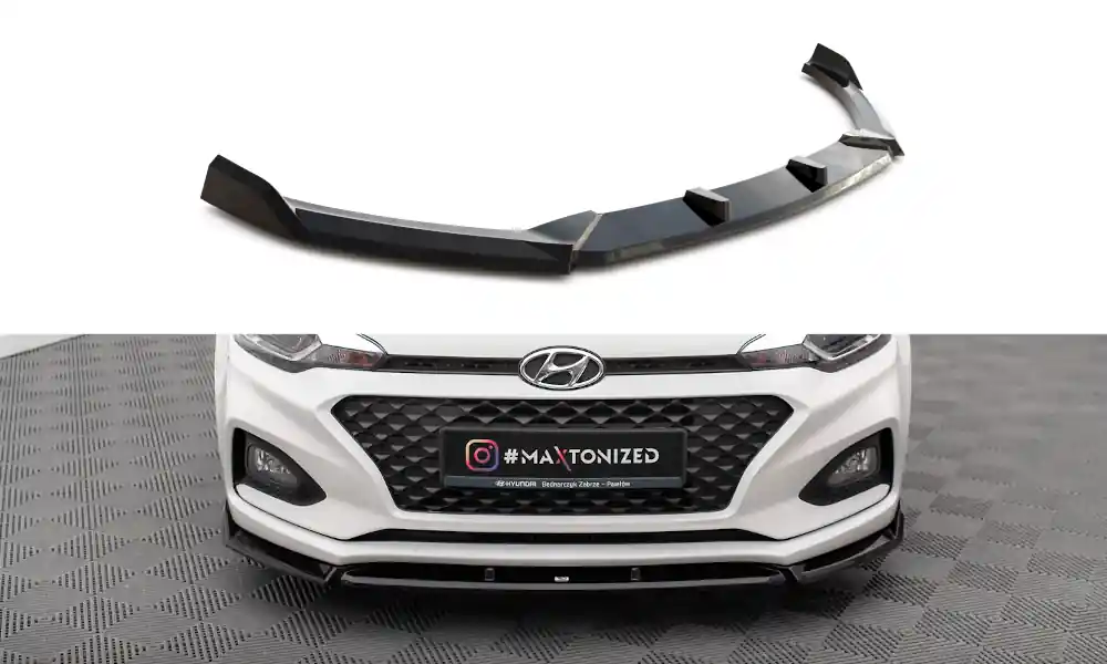 Horká Nabídka Hyundai i20 Mk2 Facelift, spoiler pod přední nárazník ver.2, Maxton design