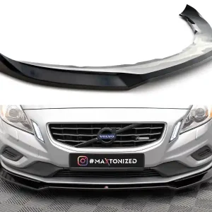 Volvo S60 Mk2 R-Design, spoiler pod přední nárazník ver. 2, Maxton design Zlevněný