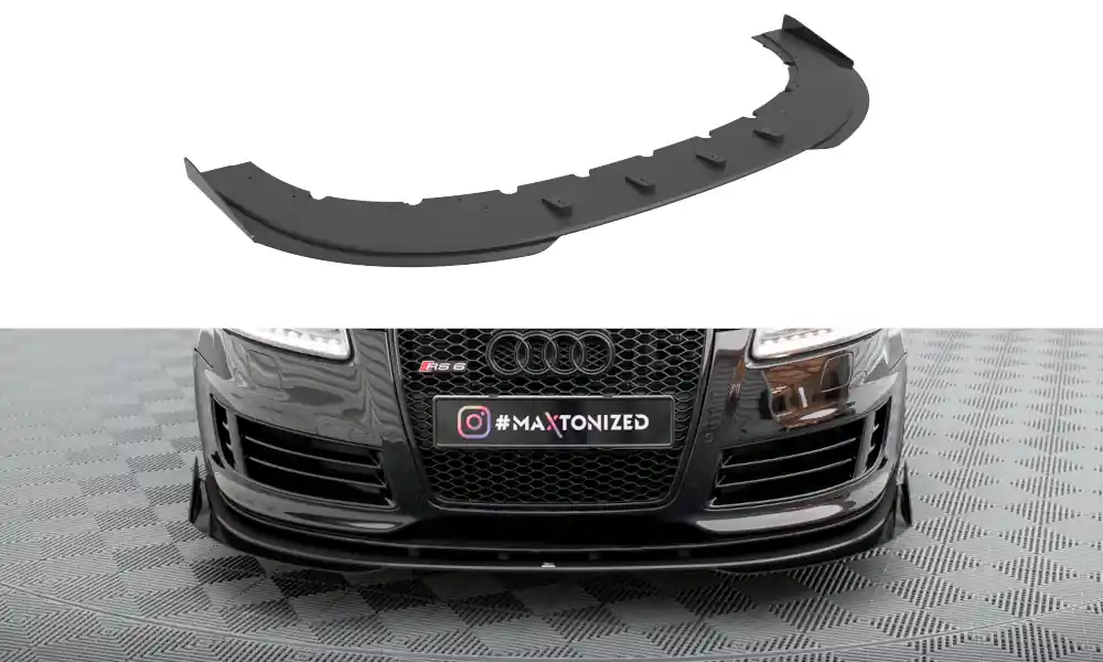 Horká Nabídka Audi RS6 C6, "Street Pro" spoiler pod přední nárazník s křidélky, Maxton Design
