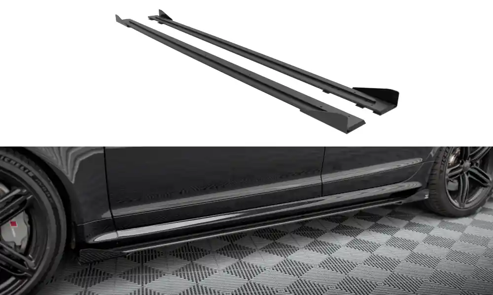 Hit Sezóny Audi RS6 C6, "Street Pro" difuzory pod boční prahy s křidélky, Maxton Design