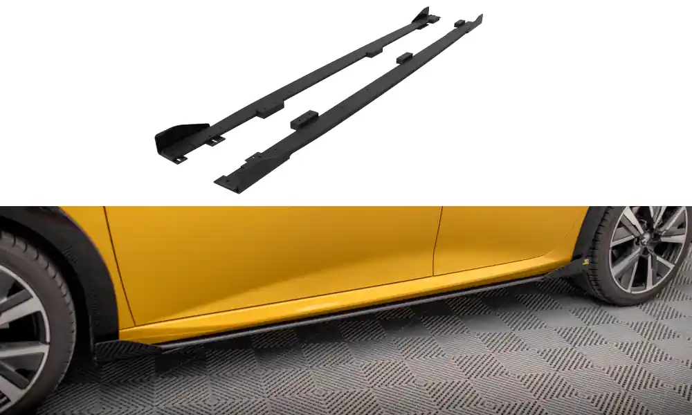 Omezená Nabídka Peugeot 208 GT Mk2, "Street Pro" difuzory pod boční prahy s křidélky, Maxton design
