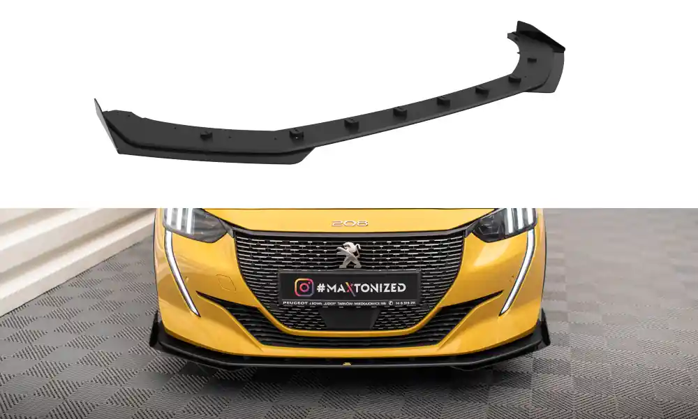 Přímo Od Výrobce Peugeot 208 GT Mk2, "Street Pro" spoiler pod přední nárazník s křidélky, Maxton design