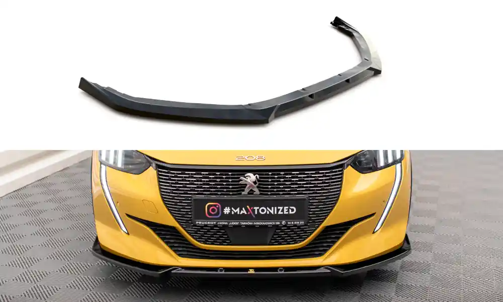 Peugeot 208 GT Mk2, spoiler pod přední nárazník, Maxton design Výhodná Nabídka