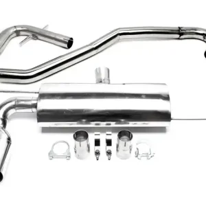 TA Technix závodní nerezový catback výfuk - Audi A3 3dv (8P, 04-13) kromě Quattro, 2x 76 mm rovná nerezová koncovka bez pertlu Ověřený