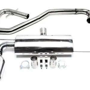 Poslední Šance TA Technix závodní nerezový catback výfuk - VW Golf V htb (1K, 04-08) kromě 4Motion, 2x 76 mm rovná nerezová koncovka s pertlem