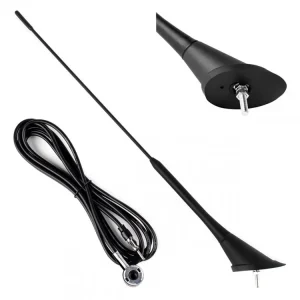 Víkendová Akce Autoanténa 40cm 5mm adaptér 3m cord ANT07