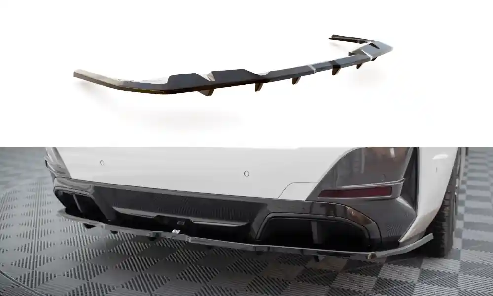 Nová Kolekce BMW i4 G26 M-Pack, spoiler pod zadní nárazník s žebrováním v.1, Maxton design
