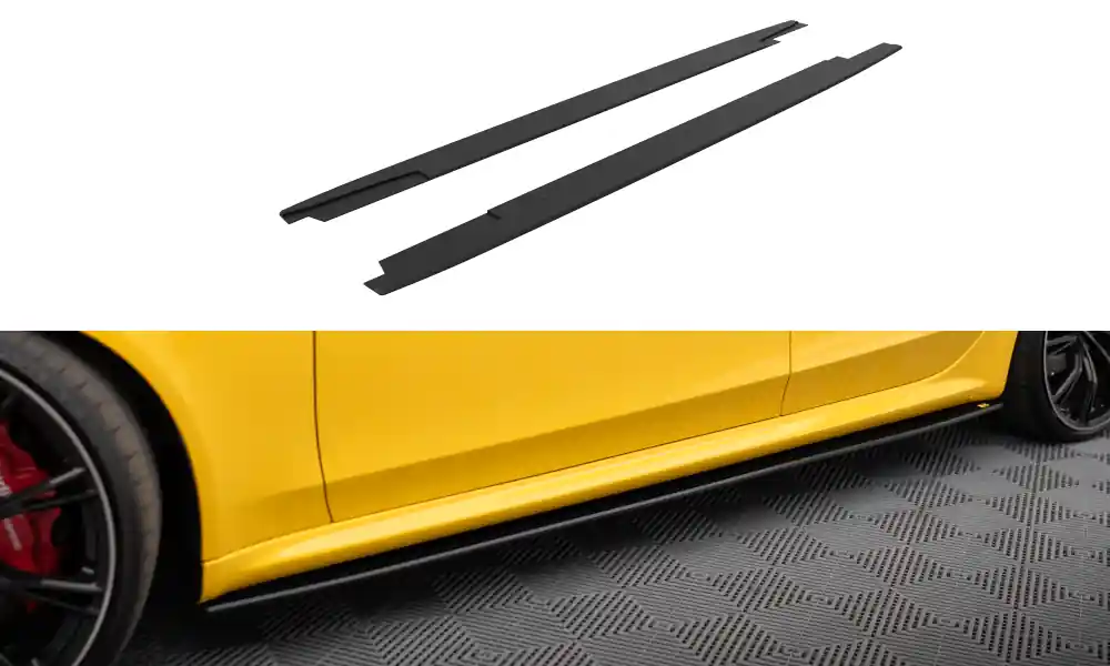 Audi RS4 B8, "Street Pro" difuzory pod boční prahy, Maxton design Poslední Šance