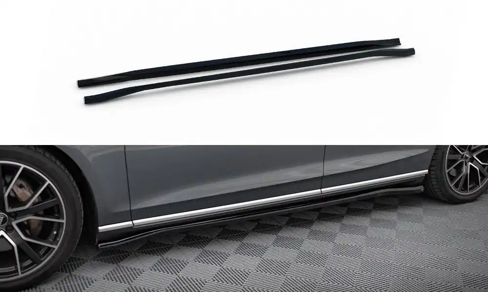 Audi A8 D5, difuzory pod boční prahy, Maxton design Akční Cena