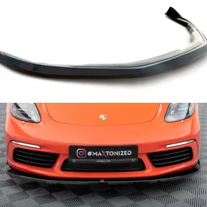 Značkový Porsche Cayman 982c, spoiler pod přední nárazník ver.2, Maxton Design
