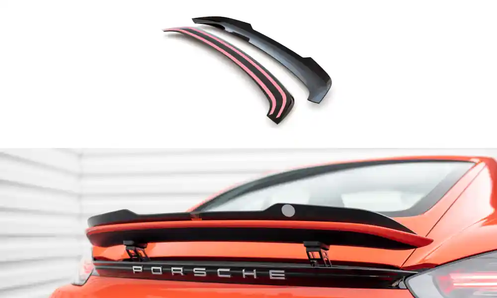 Porsche Cayman 982c, prodloužení spoileru, Maxton Design Víkendová Akce