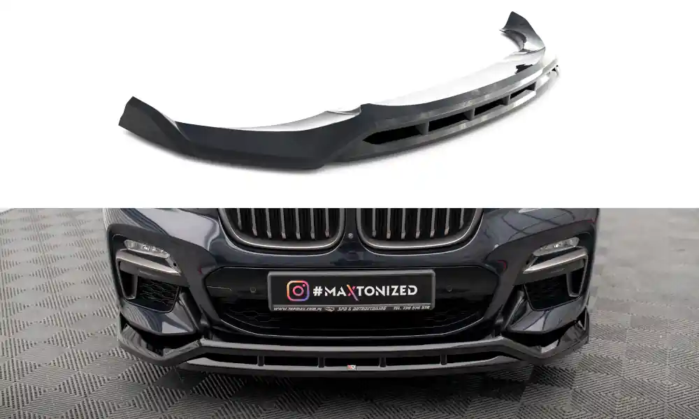 BMW X4 G02 M-Pack, spoiler pod přední nárazník ver.2, Maxton Design Aktuální