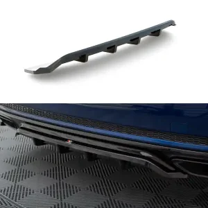 Super Cena Audi A4 B9 Competition, středový spoiler pod zadní nárazník s žebrováním, Maxton Design