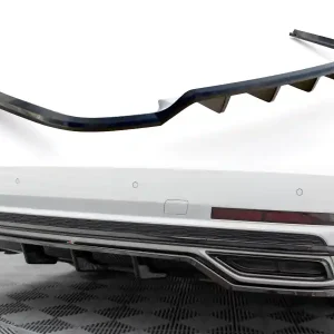 Audi A8 D5 Sline středový spoiler pod zadní nárazník s žebrováním, Maxton Design Nakupujte Hned