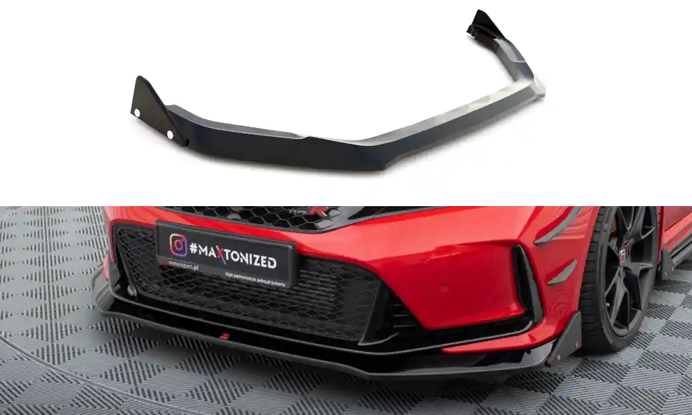 Honda Civic Mk11 Type-R, spoiler pod přední nárazník ver.1 s křidélky, Maxton Design Ověřený