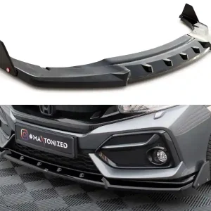 Honda Civic Mk10 Sport, spoiler pod přední nárazník s křidélky, Maxton Design Značkový