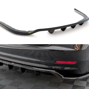 Autentický BMW řada 4 F36, středový spoiler pod zadní nárazník s žebrováním, Maxton Design