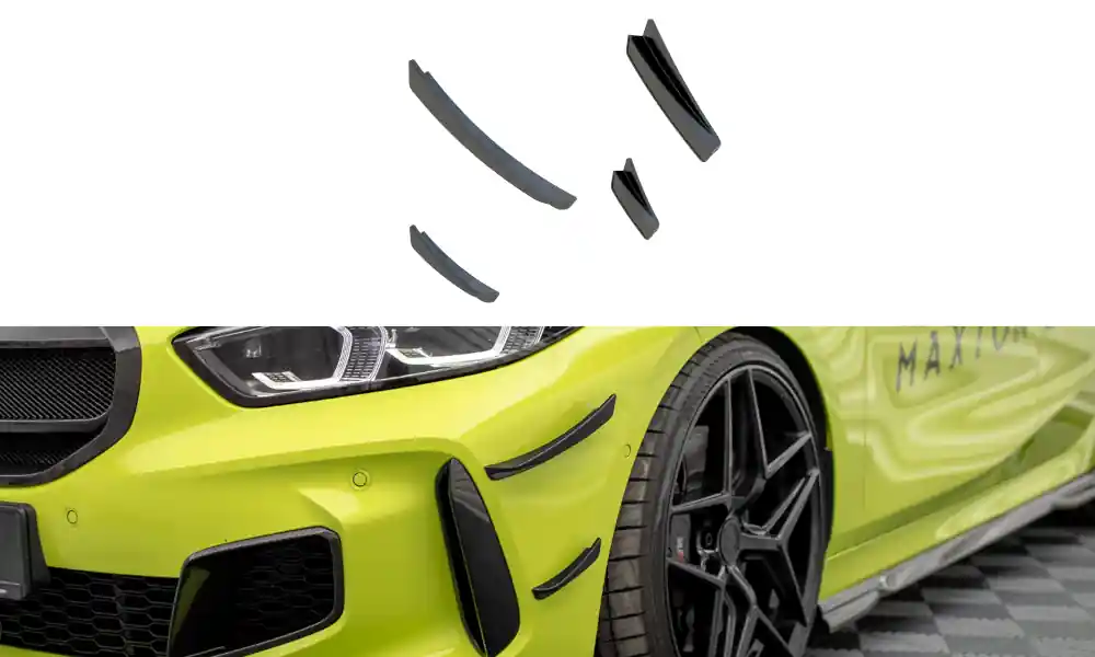 BMW řada 1 F40 M-Pack/M135i, karbonová přítlačná křidélka předního nárazníku, Maxton Design Aktuální