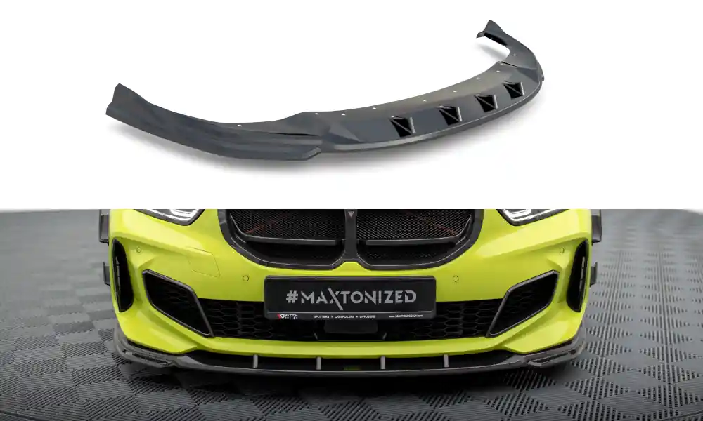 Pouze Dnes BMW řada 1 F40 M-Pack/M135i, karbonový spoiler pod přední nárazník, Maxton Design