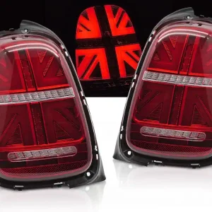 MINI COOPER F55 F56 F57 14-17 6-PIN, zadní led světla červená a bílá dynamický blikač Výhodná Nabídka