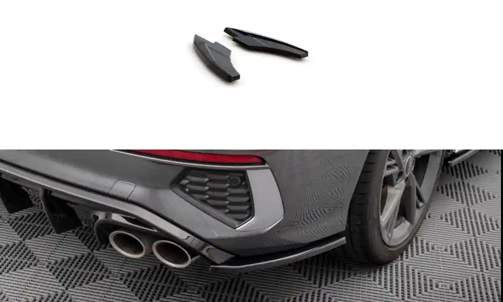 Audi S3 8Y Sedan, boční difuzory pod zadní nárazník ver.2, Maxton design Speciální Cena
