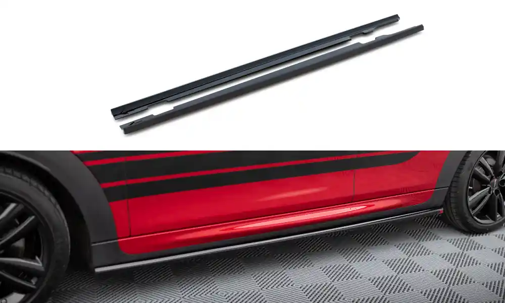Mini Cooper F56 JCW Facelift, difuzory pod boční prahy, Maxton Design Zlevněný