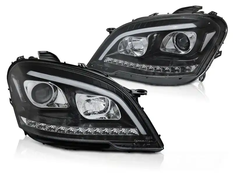 Akce MERCEDES W164 ML M-CLASS 09-11 - přední černá svetla TUBE