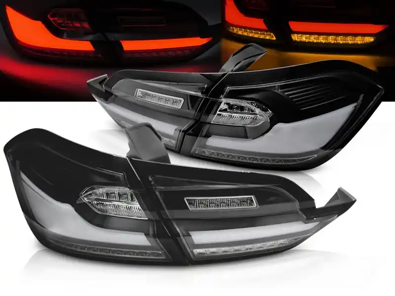 FORD FIESTA MK8 17-21 HATCHBACK - zadní LED světla černá Pouze Dnes