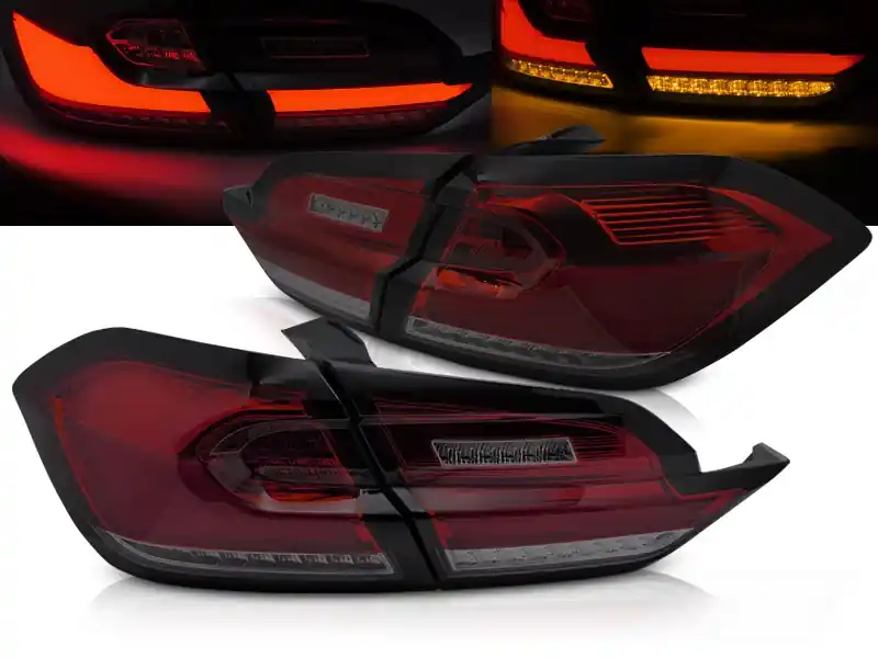 FORD FIESTA MK8 17-21 HATCHBACK - zadní LED světla červená kouřová Cenová Bomba