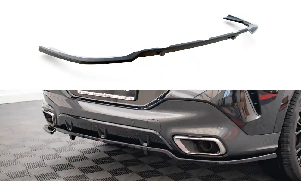 Nejlepší Volba BMW X6 G06 /M-Pack, středový spoiler pod zadní nárazník s žebrováním v.3, Maxton design