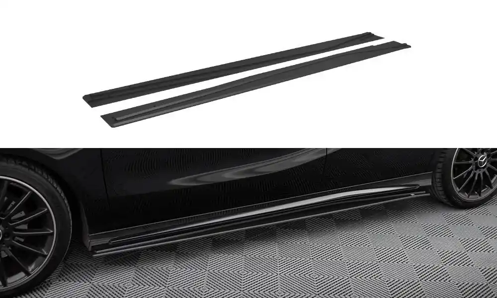 Časově Omezené Mercedes třída A W176 Facelift AMG-Line, "Street Pro" difuzory pod boční prahy, MAXTON DESIGN